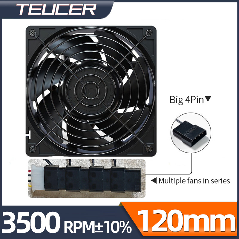 Pc Chassis - Teucer-Ventilador da caixa do computador, Server