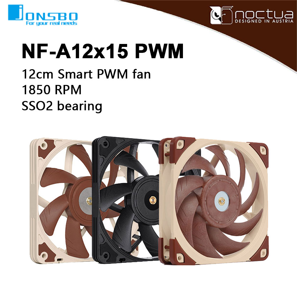 Case Fan Controller - Noctua NF-A12x15 PWM Chromax.black.swap 120mm ultra-fino