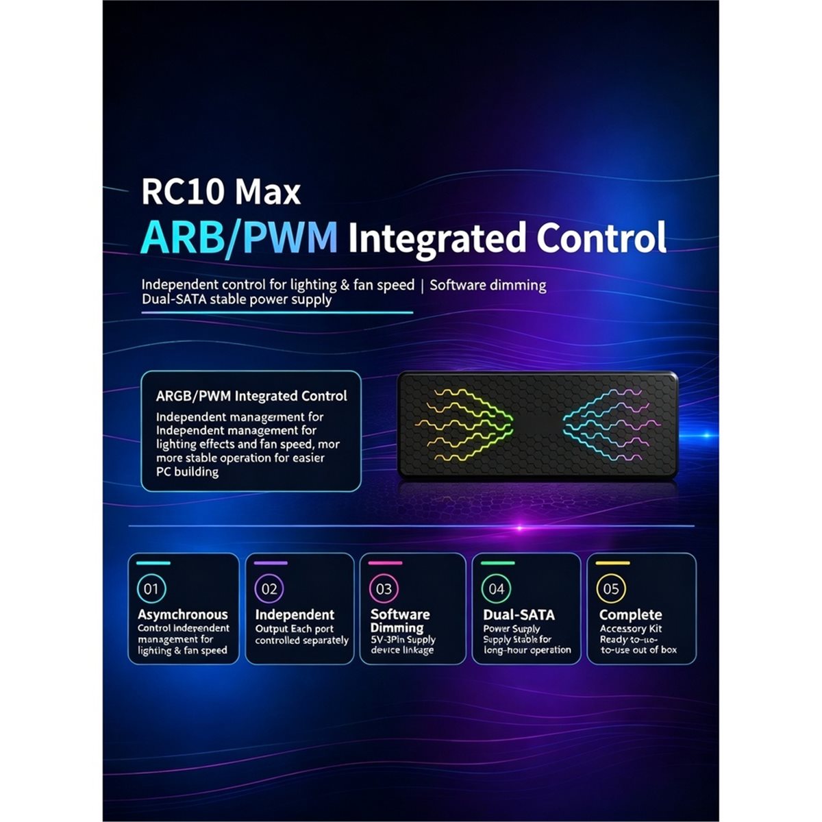 RC10max Hub ARGB para Gabinete - Case Fans avaliação e preço