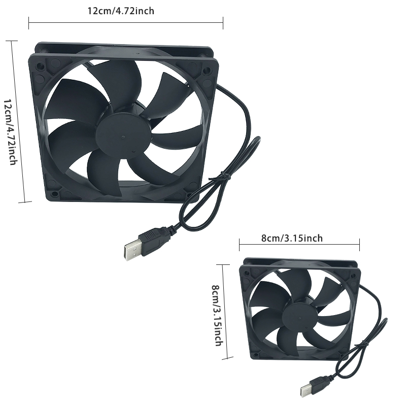 8/12cm 12v usb alimentado comp - Pc Chassis avaliação e preço