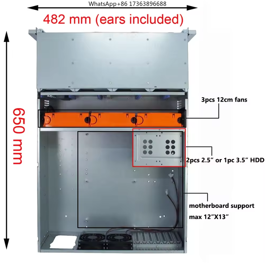 Gabinete de Servidor Rackmount - Case Fans avaliação e preço